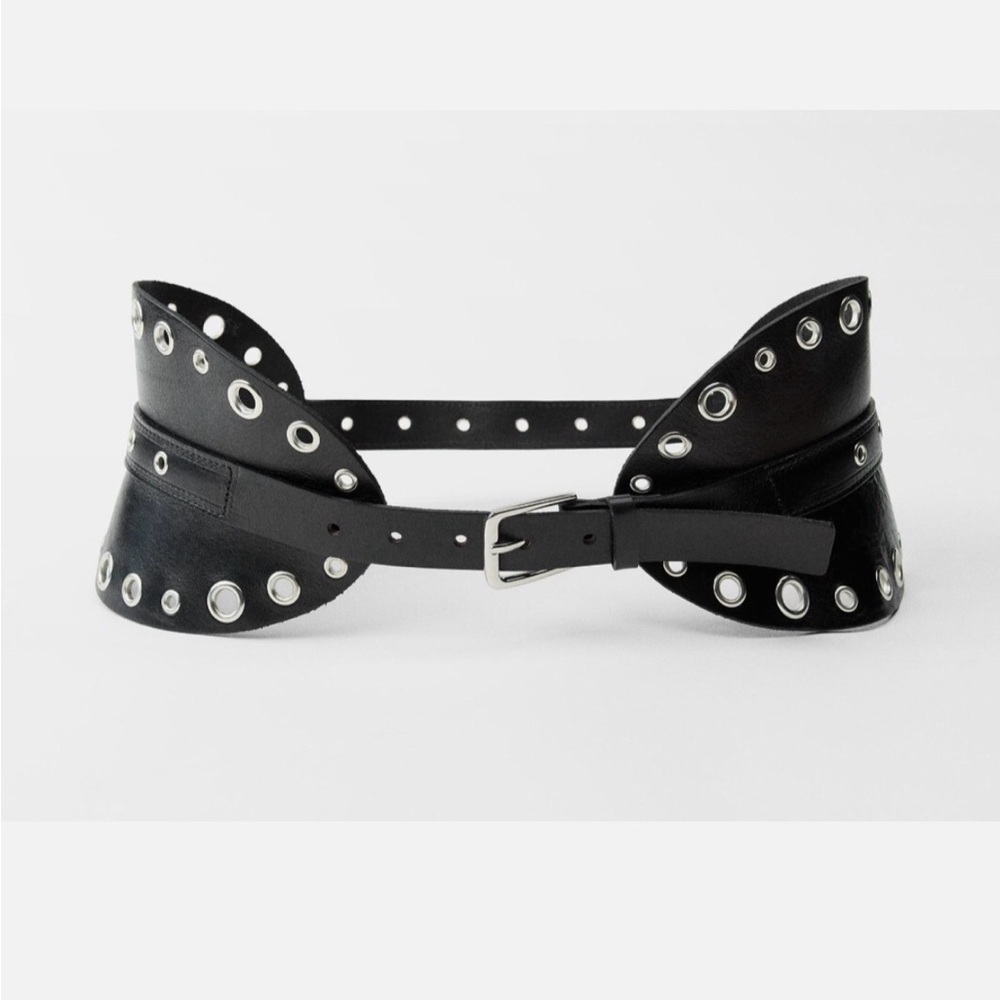 Zara leather corset belt, 34/large